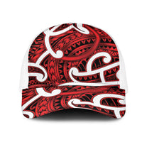Aotearoa Maori Kowhaiwhai Mesh Trucker Cap Whero Puhoro and Patiki