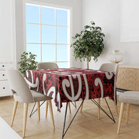Aotearoa Maori Kowhaiwhai Tablecloth Whero Puhoro and Patiki LT9 - Polynesian Pride