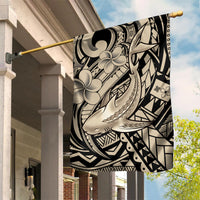 Polynesian Shark Tribal Tattoo Garden Flag Beige Style LT9 House Flag Beige - Polynesian Pride