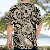 Polynesian Shark Tribal Tattoo Hawaiian Shirt Beige Style LT9 - Polynesian Pride