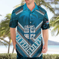 Custom Fiji Rugby Hawaiian Shirt Fijian Warrior With Polynesian Tribal Tattoos LT9 - Polynesian Pride