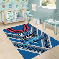 Custom Manuma Samoa Rugby Area Rug Ula fala Samoan Siva Tau Tribal LT9 - Polynesian Pride