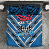 Custom Manuma Samoa Rugby Bedding Set Ula fala Samoan Siva Tau Tribal