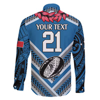 Custom Manuma Samoa Rugby Family Matching Short Sleeve Bodycon Dress and Hawaiian Shirt Ula fala Samoan Siva Tau Tribal