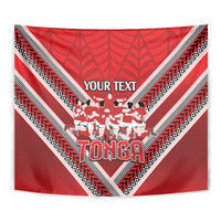 Custom Tonga Rugby Tapestry Tonga Sipi Tau Ngatu Tribal Pattern