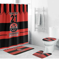 New Zealand Rugby Pacific Custom Bathroom Set Whatumoana Classic Retro 2025 LT9 Bathroom Set (4 pcs) Red - Polynesian Pride