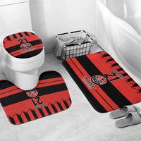 New Zealand Rugby Pacific Custom Bathroom Set Whatumoana Classic Retro 2025 LT9 Mat Set Only (3 pcs) One Size Red - Polynesian Pride