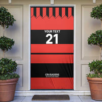 New Zealand Rugby Pacific Custom Door Cover Whatumoana Classic Retro 2025 LT9 Red - Polynesian Pride
