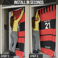 New Zealand Rugby Pacific Custom Door Cover Whatumoana Classic Retro 2025 LT9 - Polynesian Pride