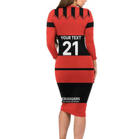 New Zealand Rugby Pacific Custom Long Sleeve Bodycon Dress Whatumoana Classic Retro 2025