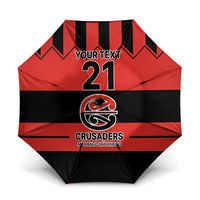 New Zealand Rugby Pacific Custom Umbrella Whatumoana Classic Retro 2025 LT9 One Size Folded 11.42 inch Opened Diameter 37.4 inch Red - Polynesian Pride