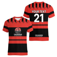 New Zealand Rugby Pacific Custom Women V-Neck T-Shirt Whatumoana Classic Retro 2025