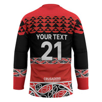 New Zealand Rugby Pacific Custom Hockey Jersey Whatumoana Maori Kowhaiwhai Pattern LT9 - Polynesian Pride