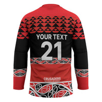 New Zealand Rugby Pacific Custom Hockey Jersey Whatumoana Maori Kowhaiwhai Pattern - Polynesian Pride