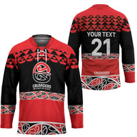 New Zealand Rugby Pacific Custom Hockey Jersey Whatumoana Maori Kowhaiwhai Pattern LT9 - Polynesian Pride