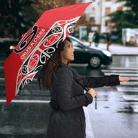 New Zealand Rugby Pacific Custom Umbrella Whatumoana Maori Kowhaiwhai Pattern LT9 - Polynesian Pride