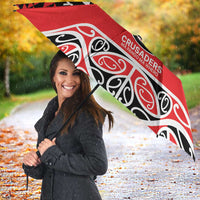 New Zealand Rugby Pacific Custom Umbrella Whatumoana Maori Kowhaiwhai Pattern LT9 - Polynesian Pride