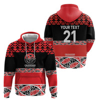 New Zealand Rugby Pacific Custom Zip Hoodie Whatumoana Maori Kowhaiwhai Pattern