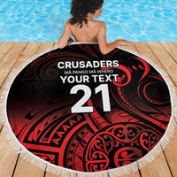 New Zealand Rugby Pacific Custom Beach Blanket Whatumoana Maori Tribal Tattoo
