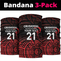 New Zealand Rugby Pacific Custom Neck Gaiter Whatumoana Maori Tribal Tattoo - Polynesian Pride