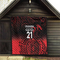New Zealand Rugby Pacific Custom Quilt Whatumoana Maori Tribal Tattoo