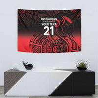 New Zealand Rugby Pacific Custom Tapestry Whatumoana Maori Tribal Tattoo