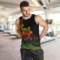 Polynesian Pride Plumeria Flowers Men Tank Top Polynesian Tribal Reggae Vibe LT9 - Polynesian Pride