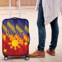 Personalized Philippines Eight Rays Sun Luggage Cover Traditional Filipino Igorot Pattern Motif