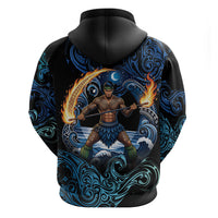 Samoa Siva Afi Hoodie Fireknife Fire Dance Pacific Tribal Motif