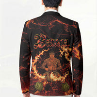 Samoa Siva Afi Dance Fireknife Blazer Polynesian Heritage Fire Dance