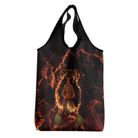 Samoa Siva Afi Dance Fireknife Grocery Bag Polynesian Heritage Fire Dance