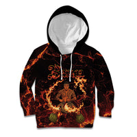 Samoa Siva Afi Dance Fireknife Kid Hoodie Polynesian Heritage Fire Dance