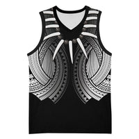 Samoan Ula Nifo Afi Tribal Basketball Jersey Polynesian Pattern