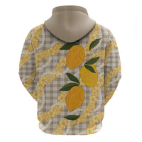 Maku'e Hawaiian Mango Palaka Hoodie Aloha Hibiscus Pikake Lei