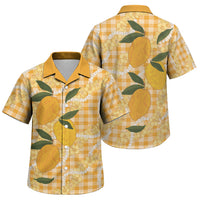 Alani Hawaiian Mango Palaka Family Matching Off Shoulder Maxi Dress and Hawaiian Shirt Aloha Hibiscus Pikake Lei