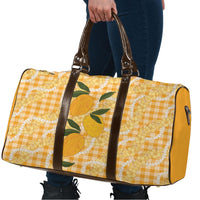 Alani Hawaiian Mango Palaka Travel Bag Aloha Hibiscus Pikake Lei
