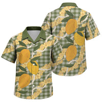 Uliuli Ahiahia Hawaiian Mango Palaka Family Matching Tank Maxi Dress and Hawaiian Shirt Aloha Hibiscus Pikake Lei