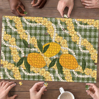 Uliuli Ahiahia Hawaiian Mango Palaka Puzzle Aloha Hibiscus Pikake Lei