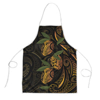 Hawaiian Mango Tribal Tattoo Apron Gold Pacific Traditional Pattern