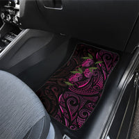 Hawaiian Mango Tribal Tattoo Car Mats Pink Pacific Traditional Pattern