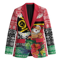 Personalised Vanuatu Joyeux Noel Blazer Proud To Be a Ni-Van Sand Drawing Art - Polynesian Pride