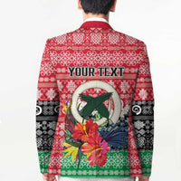 Personalised Vanuatu Joyeux Noel Blazer Proud To Be a Ni-Van Sand Drawing Art - Polynesian Pride