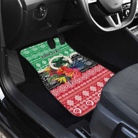 Personalised Vanuatu Joyeux Noel Car Mats Proud To Be a Ni-Van Sand Drawing Art - Polynesian Pride