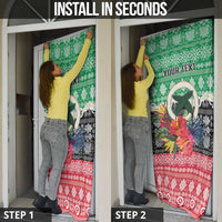 Personalised Vanuatu Joyeux Noel Door Cover Proud To Be a Ni-Van Sand Drawing Art LT9 - Polynesian Pride