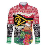 Personalised Vanuatu Joyeux Noel Family Matching Short Sleeve Bodycon Dress and Hawaiian Shirt Proud To Be a Ni-Van Sand Drawing Art - Polynesian Pride