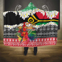 Personalised Vanuatu Joyeux Noel Hooded Blanket Proud To Be a Ni-Van Sand Drawing Art LT9 - Polynesian Pride
