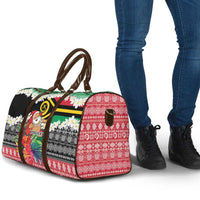 Personalised Vanuatu Joyeux Noel Travel Bag Proud To Be a Ni-Van Sand Drawing Art LT9 - Polynesian Pride