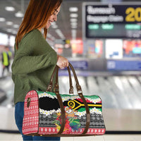 Personalised Vanuatu Joyeux Noel Travel Bag Proud To Be a Ni-Van Sand Drawing Art LT9 - Polynesian Pride