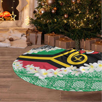 Vanuatu Joyeux Noel Tree Skirt Proud To Be a Ni-Van Sand Drawing Art LT9 - Polynesian Pride