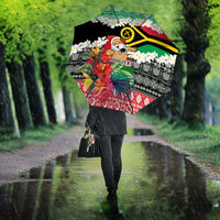 Personalised Vanuatu Joyeux Noel Umbrella Proud To Be a Ni-Van Sand Drawing Art LT9 - Polynesian Pride